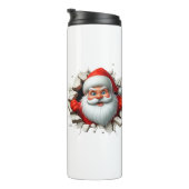 Bouteilles Isothermes Funny 3D Santa Claus Christmas Holiday Design (Tourné sur la droite)