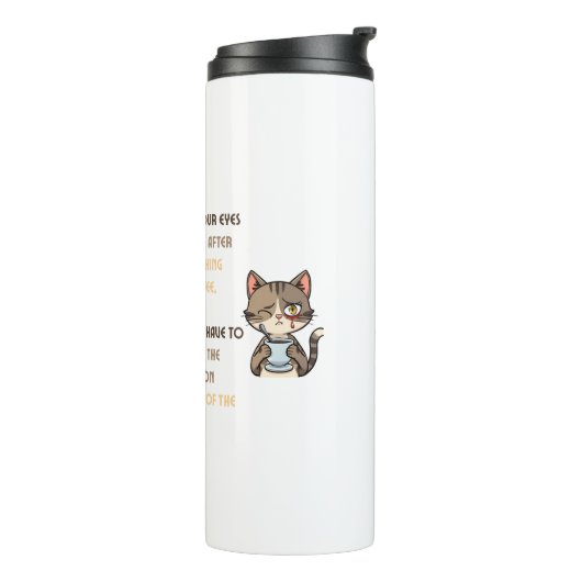 Bouteilles Isothermes Funny Cat Coffee Mug (Tourné sur la gauche)