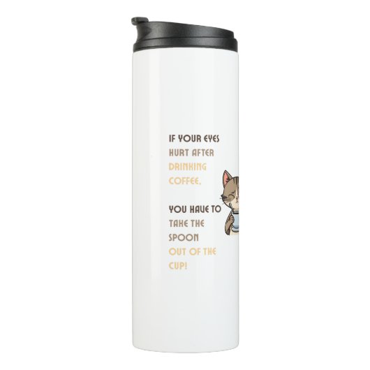 Bouteilles Isothermes Funny Cat Coffee Mug (Tourné sur la droite)