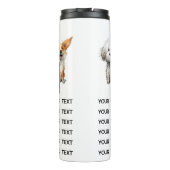 Bouteilles Isothermes Funny Crazy Chats Chiens Animaux Sitter Moderne Bl (Dos)