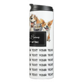 Bouteilles Isothermes Funny Crazy Chats Chiens Animaux Sitter Moderne Bl (Tourné sur la droite)