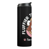 Bouteilles Isothermes Funny Dog and S’more Design – Kawaii Pet Lover Pun (Tourné sur la gauche)