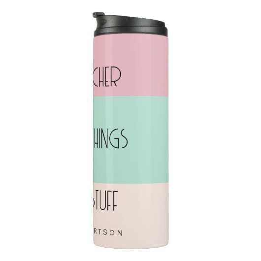 Bouteilles Isothermes Funny enseignant colorblock personnalisé (Tourné sur la droite)