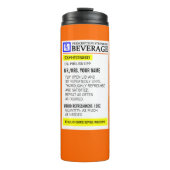 Bouteilles Isothermes Funny Étiquette de prescription (Devant)