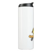 Bouteilles Isothermes Funny Giraffe Lover Giraffe Skateboard (Tourné sur la gauche)