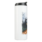 Bouteilles Isothermes Funny Giraffe UFO Zoo Animal Weird Meme Graphique (Tourné sur la gauche)