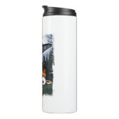 Bouteilles Isothermes Funny Giraffe UFO Zoo Animal Weird Meme Graphique (Tourné sur la droite)