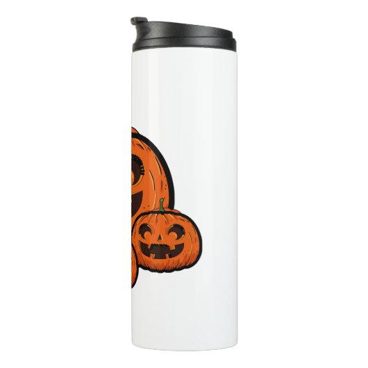 Bouteilles Isothermes Funny Halloween Citrouille, Halloween Éffrayant (Tourné sur la droite)