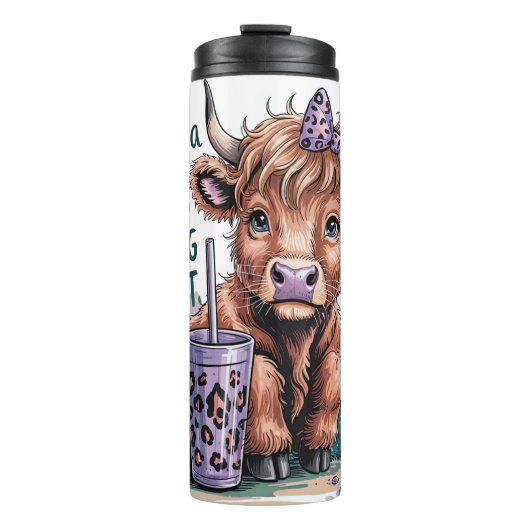 Bouteilles Isothermes Funny Highland Cow (Devant)