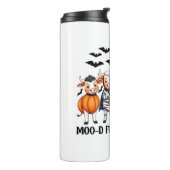 Bouteilles Isothermes Funny Highland Cow Moo-d pour Halloween (Tourné sur la gauche)