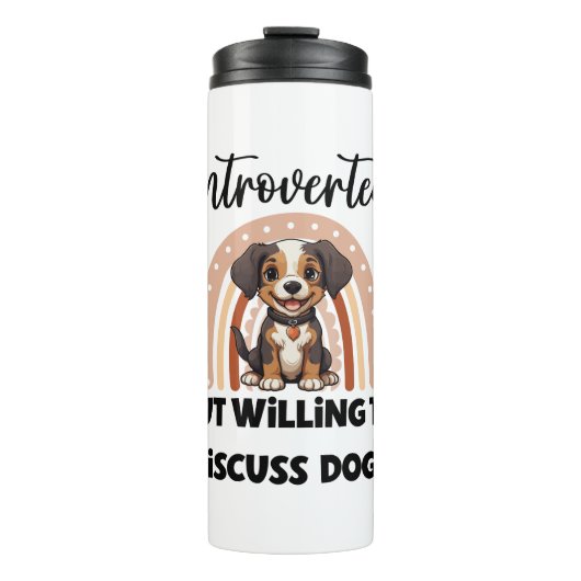 Bouteilles Isothermes Funny Introvert Dog Lover Quote (Devant)