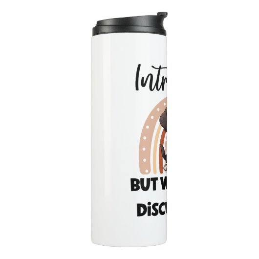 Bouteilles Isothermes Funny Introvert Dog Lover Quote (Tourné sur la gauche)