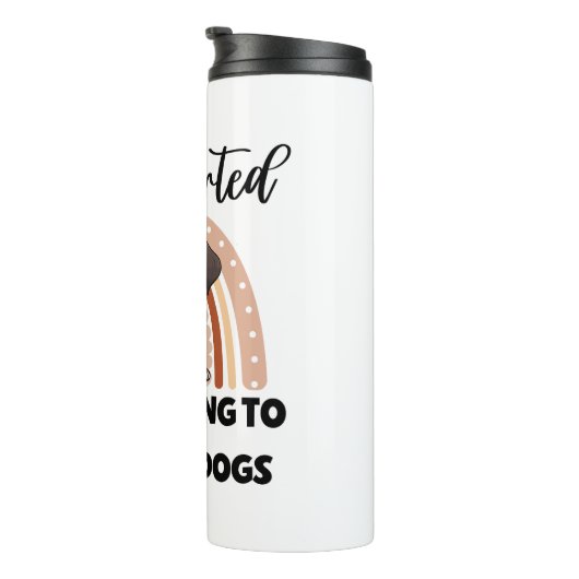 Bouteilles Isothermes Funny Introvert Dog Lover Quote (Tourné sur la droite)