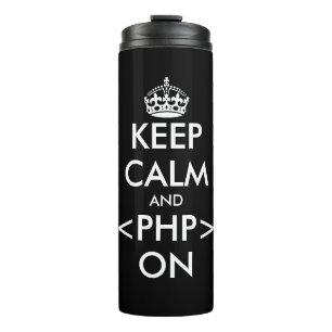 Bouteilles Isothermes Funny keep calm and code on thermal travel tumbler