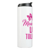 Bouteilles Isothermes Funny Pink Girly Attitude Quote (Tourné sur la gauche)