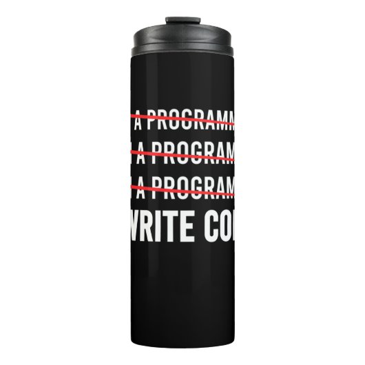 Bouteilles Isothermes Funny Programmer I Wite Code (Devant)
