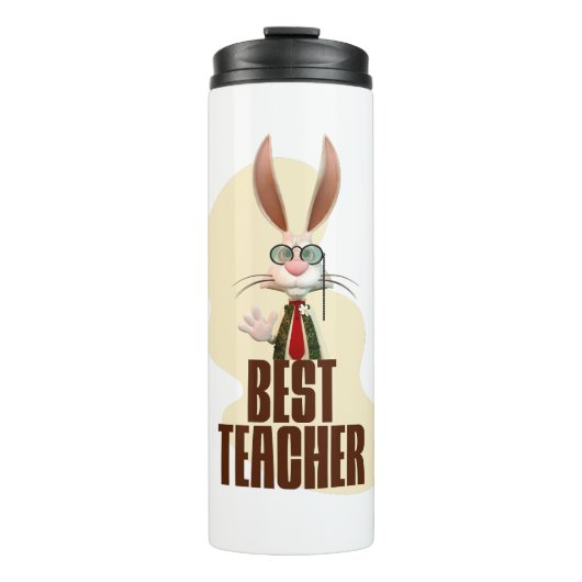 Bouteilles Isothermes Funny Rabbit meilleur enseignant (Devant)