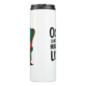 Bouteilles Isothermes Funny Santa Claus Naughty List Design de Noël (Dos)