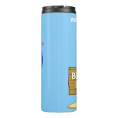 Bouteilles Isothermes Funny Shark nom personnalisé tumbler (Dos)