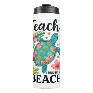 Bouteilles Isothermes Funny Teacher Beach Tortue d'été
