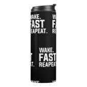 Bouteilles Isothermes Funny Wake Fast Repeat Graphisme Sarcastique (Tourné sur la gauche)