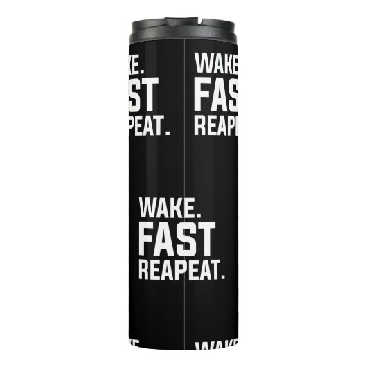 Bouteilles Isothermes Funny Wake Fast Repeat Graphisme Sarcastique (Dos)