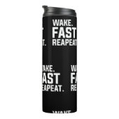 Bouteilles Isothermes Funny Wake Fast Repeat Graphisme Sarcastique (Tourné sur la droite)