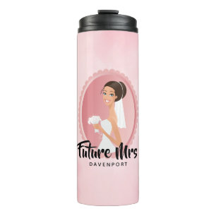 Bouteilles Isothermes Futur Mme avec mariée en Mariage Gown