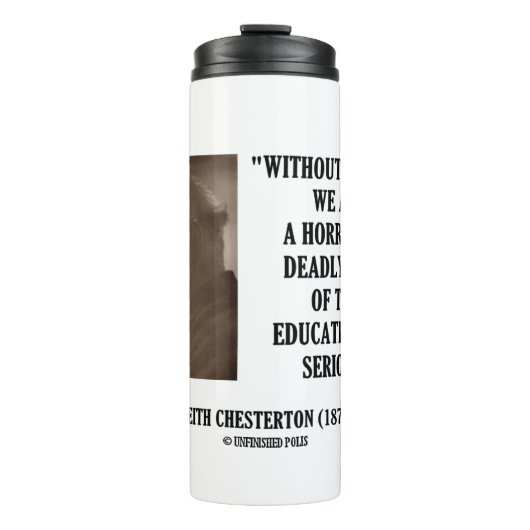 Bouteilles Isothermes G.K. Chesterton Education Danger Grave (Devant)