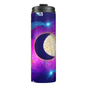 Bouteilles Isothermes Galaxie céleste de la lune de soleil