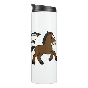Bouteilles Isothermes Galopons ! Adorable design de poulain kawaii cheva