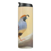 Bouteilles Isothermes Gambrel's Quail Painting Original Bird Art (Tourné sur la droite)