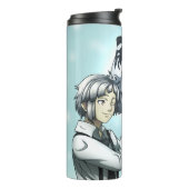 Bouteilles Isothermes Garçon avec tigre blanc (Tourné sur la gauche)