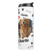 Bouteilles Isothermes Garde-mémoire de chien personnalisée | Animal (Tourné sur la gauche)