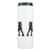 Bouteilles Isothermes Gardien des objectifs de hockey sur glace noir et (Dos)