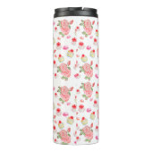 Bouteilles Isothermes Gâteaux sucrés et roses en aquarelle (Dos)