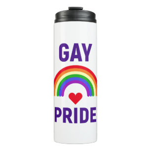 Bouteilles Isothermes Gay pride  Coeur et arc-en-ciel