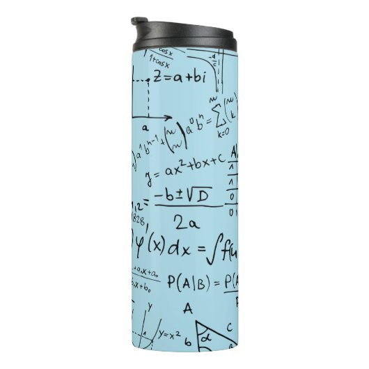 Bouteilles Isothermes Geek mathématique, Motif de résolution de problème (Tourné sur la droite)