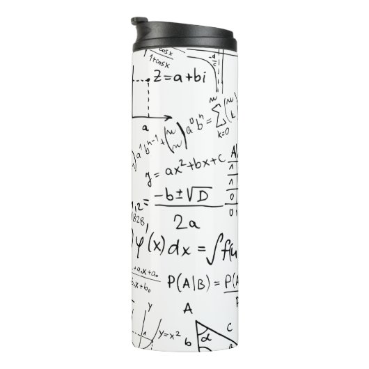 Bouteilles Isothermes Geek mathématique, Motif de résolution de problème (Tourné sur la droite)
