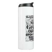 Bouteilles Isothermes Gemini Zodiac Word Cloud Inspiration Tumblers (Tourné sur la gauche)