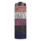 Bouteilles Isothermes Genre Fierté Fluide drapeau LGBT Grain Initiales (Devant)