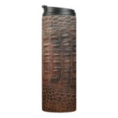 Bouteilles Isothermes Genuine leather texture backgroundr close-up, embo (Tourné sur la droite)