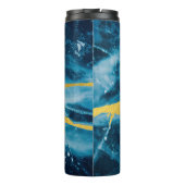 Bouteilles Isothermes Géode Agate Gemstone Blue et Gold (Dos)