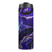 Bouteilles Isothermes Géode de pierre bleue violet Rose or noir Agate (Devant)