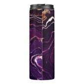Bouteilles Isothermes Géode violet foncé Nom personnalisé Agate (Dos)