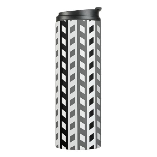 Bouteilles Isothermes Geometric Design, gray, black, white, (Tourné sur la gauche)