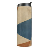 Bouteilles Isothermes Geometric Pattern in Blues, Tans, and Rust (Tourné sur la gauche)