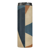 Bouteilles Isothermes Geometric Pattern in Blues, Tans, and Rust (Dos)
