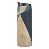 Bouteilles Isothermes Geometric Pattern in Blues, Tans, and Rust (Tourné sur la droite)