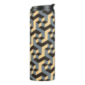 Bouteilles Isothermes geometric seamless tile with complex rotating cubi (Tourné sur la gauche)